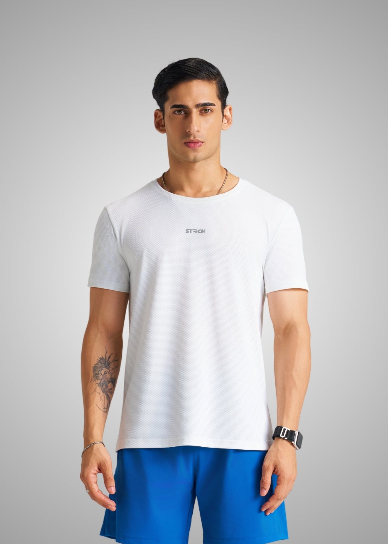 Men Running Active Tee White - 6