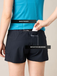 Women Sprint Shorts - Black