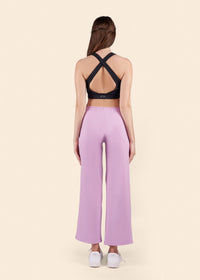 Women High Waist Flare Pants - Lavender - 6