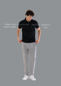 Men Premium Performance Polo Black - 2