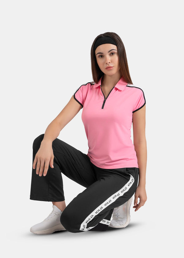 Women Dual Pocket Track Pants Black - 1