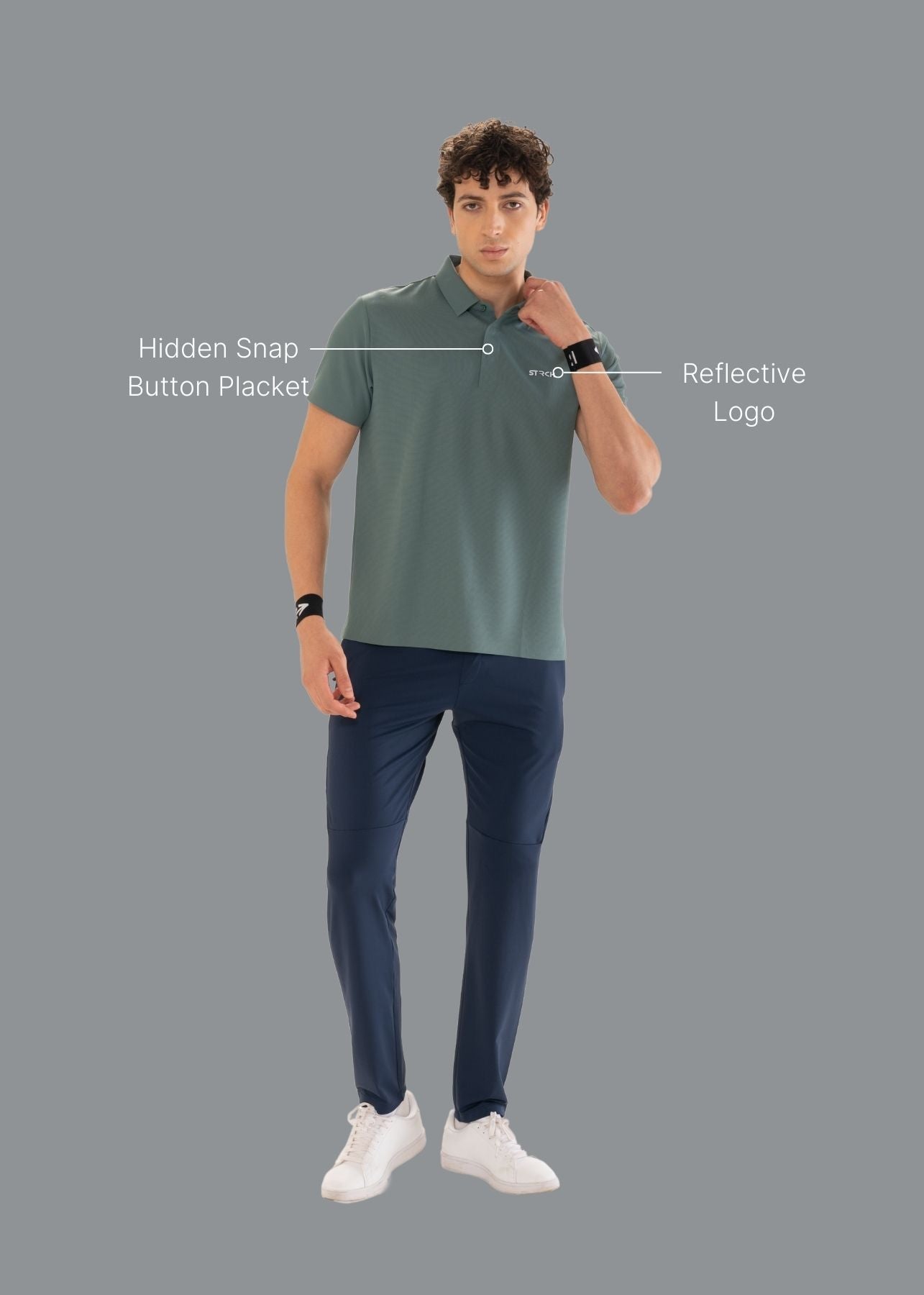 Men Premium Performance Polo Deep Sea - 2