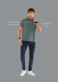 Men Premium Performance Polo Deep Sea - 2