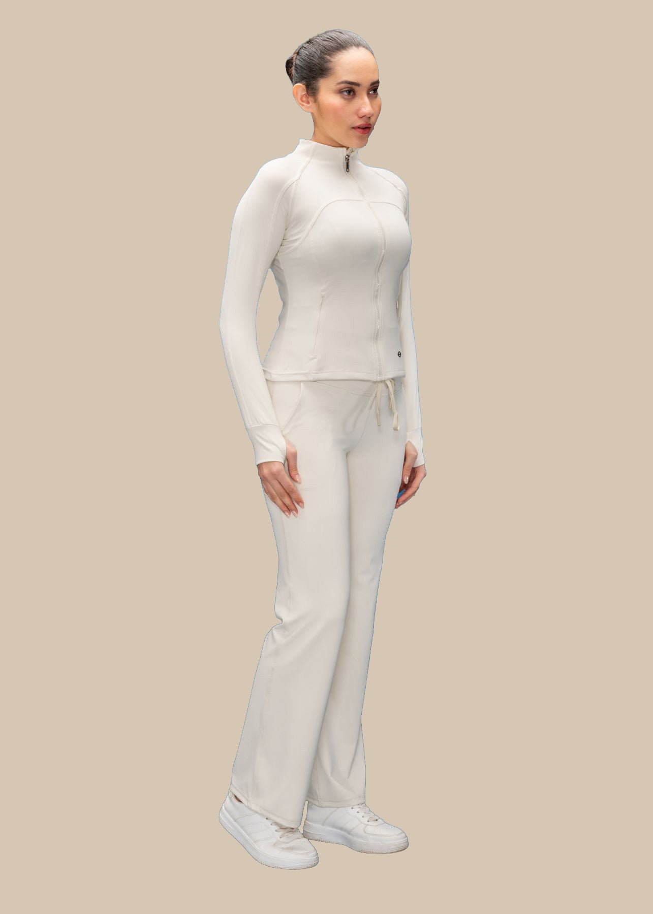 Curve define Jacket - White