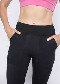 Women Gym Flare Pants - Black - 4