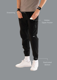 Men Everyday Gym Joggers Black - 2