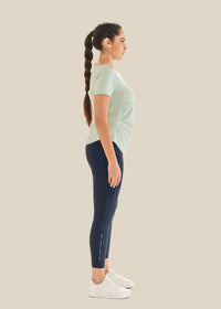V Neck Active Tee - Lichen - 6