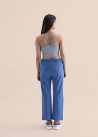 Seamless open Back Sports Bra - Grey - 4