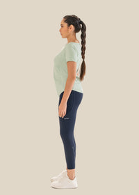 V Neck Active Tee - Lichen - 5