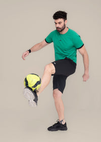 Men Performance Round Neck Tee - Cool Green - 2