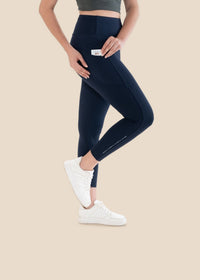 StrchFlex Performance Leggings - Navy Blue - 2
