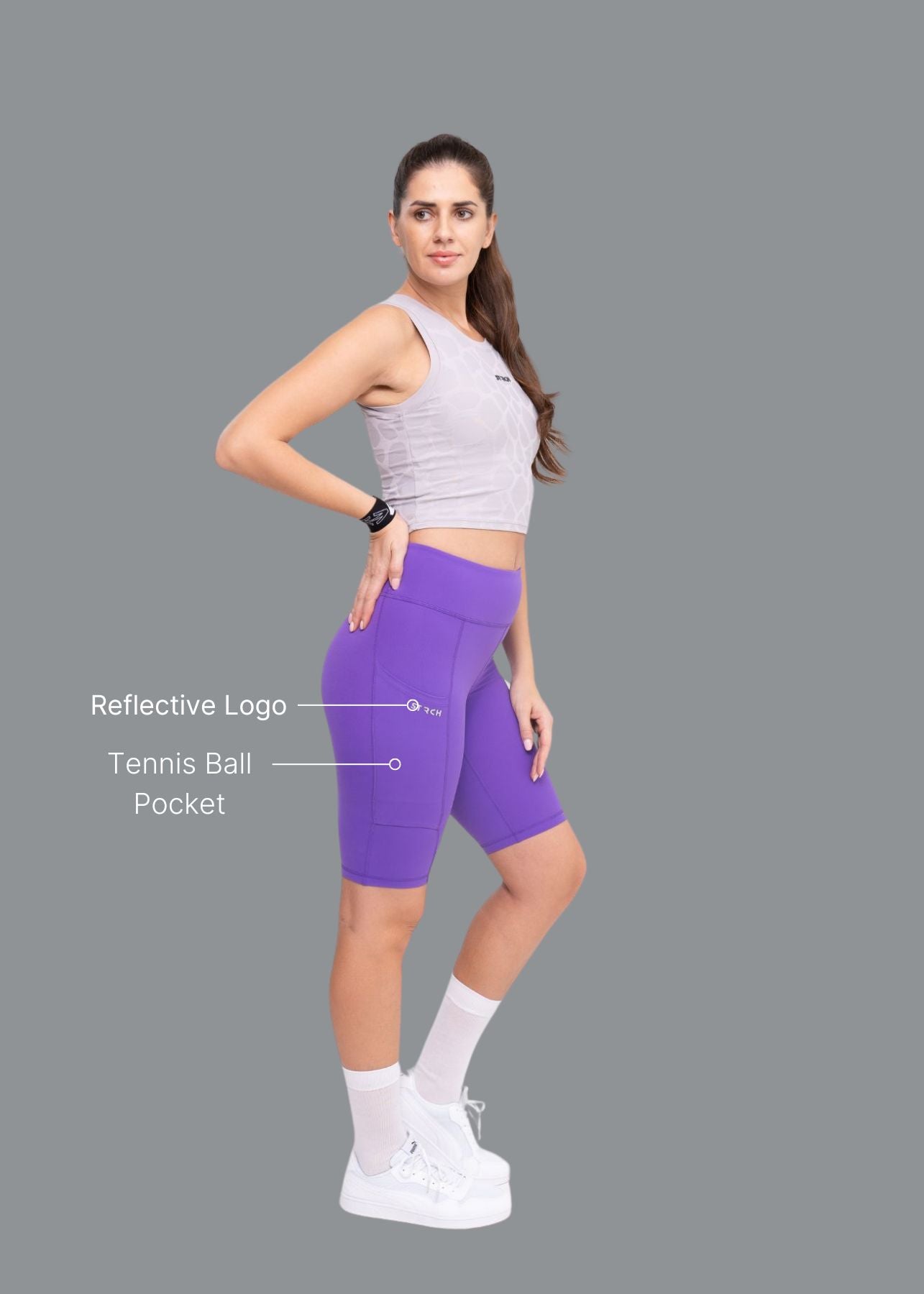 Utiltity pocket shorts - Electric Violet