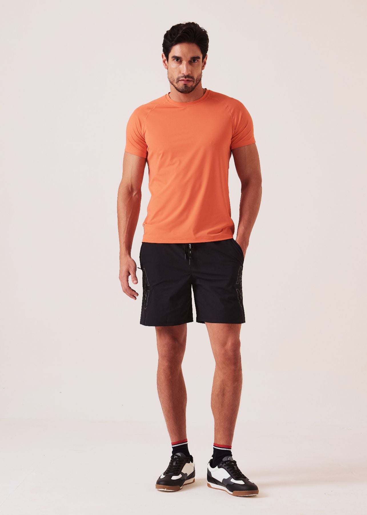 Men Regular Fit Gym Shorts - Black - 2