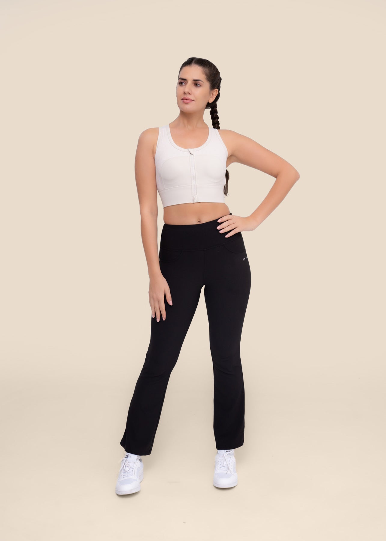 Women Workout Flare Pant - Black - 2