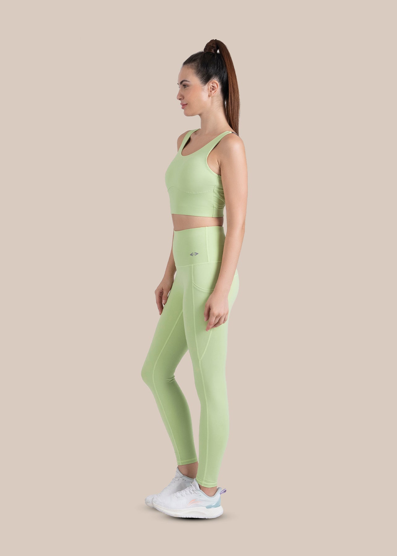 High Impact full coverage sports bra - Mint Green