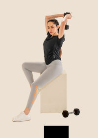 V Neck Active Tee - Black - 2