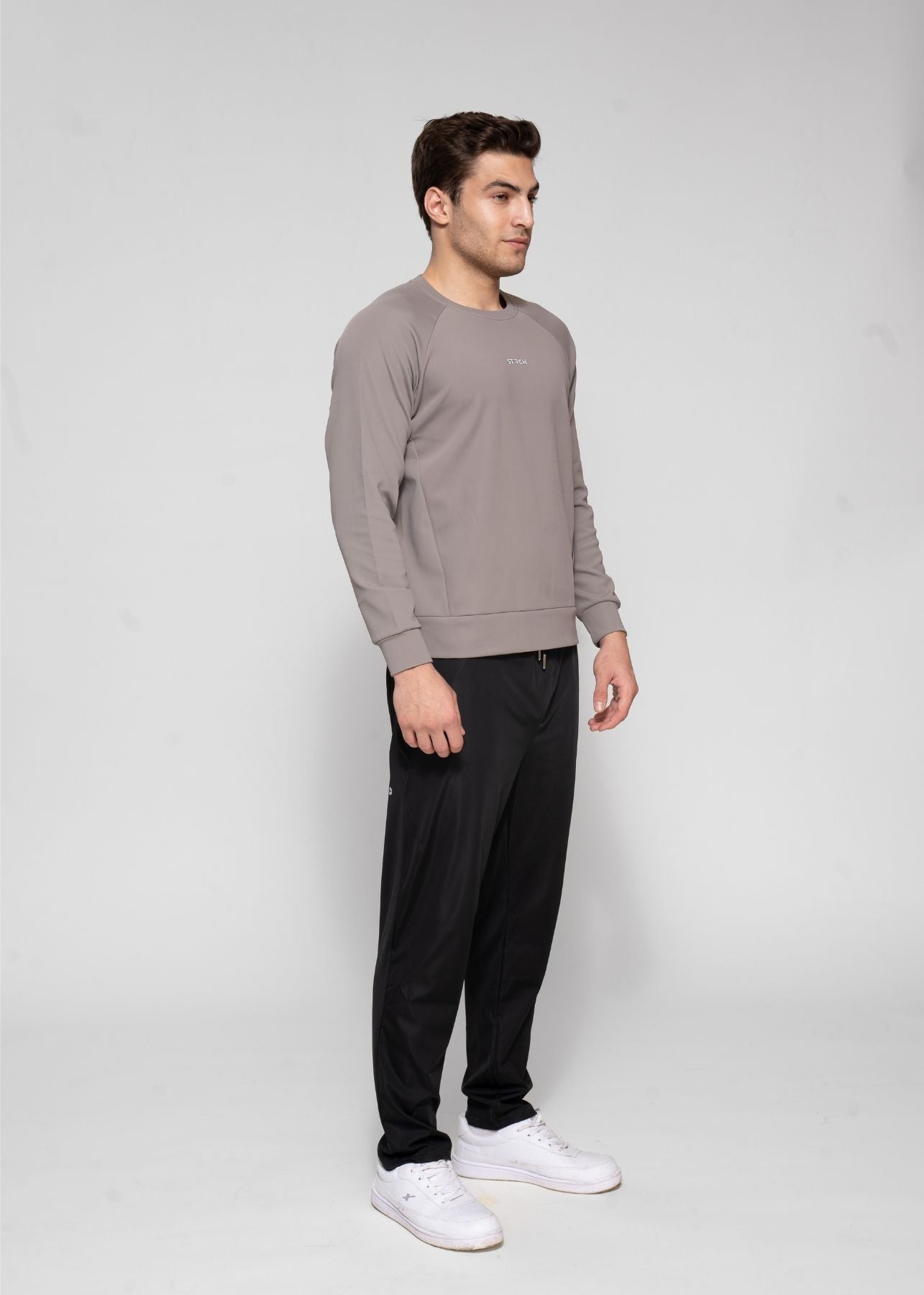 Men Reflective Logo SweaTshirt Midgrey - 3