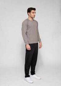 Men Reflective Logo SweaTshirt Midgrey - 3