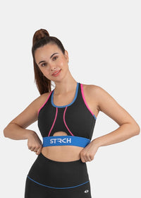 StrchFlex Light Performance Soprts bra - Black - 1