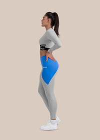 StrchFlex Sculpted Training Crop Top - Grey - 3