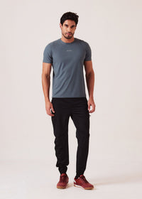 Men Cargo Gym Joggers - Black - 2