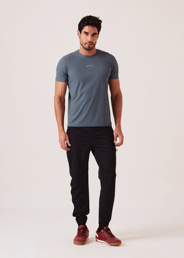 Men Cargo Gym Joggers - Black - 2
