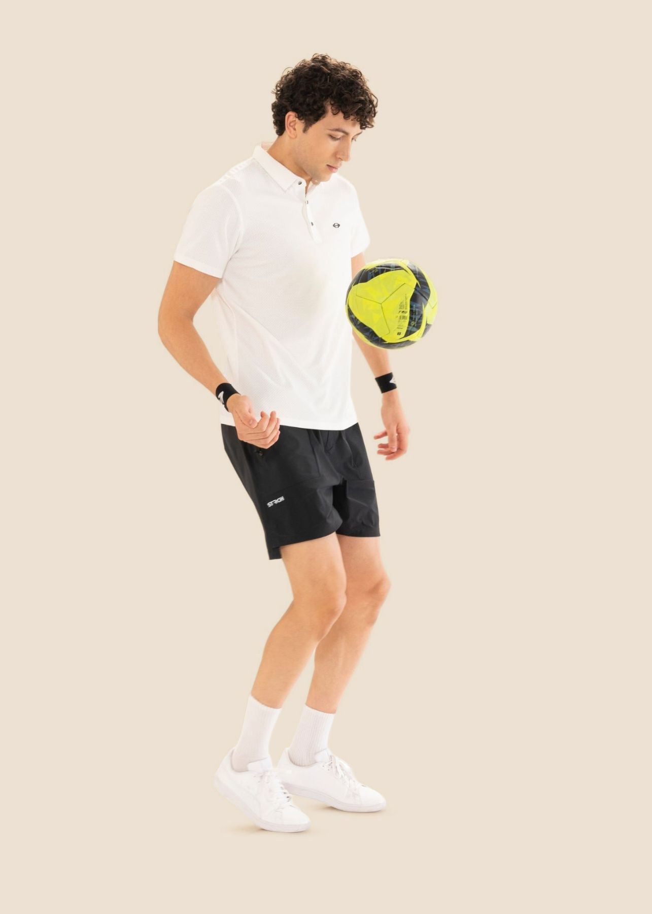 Men Structured Polo White - 2