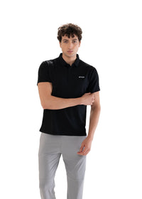 Men Premium Performance Polo Black - 3