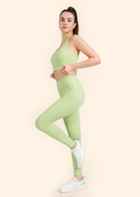 Women Stylish Open Back Bra - Mint Green - 4