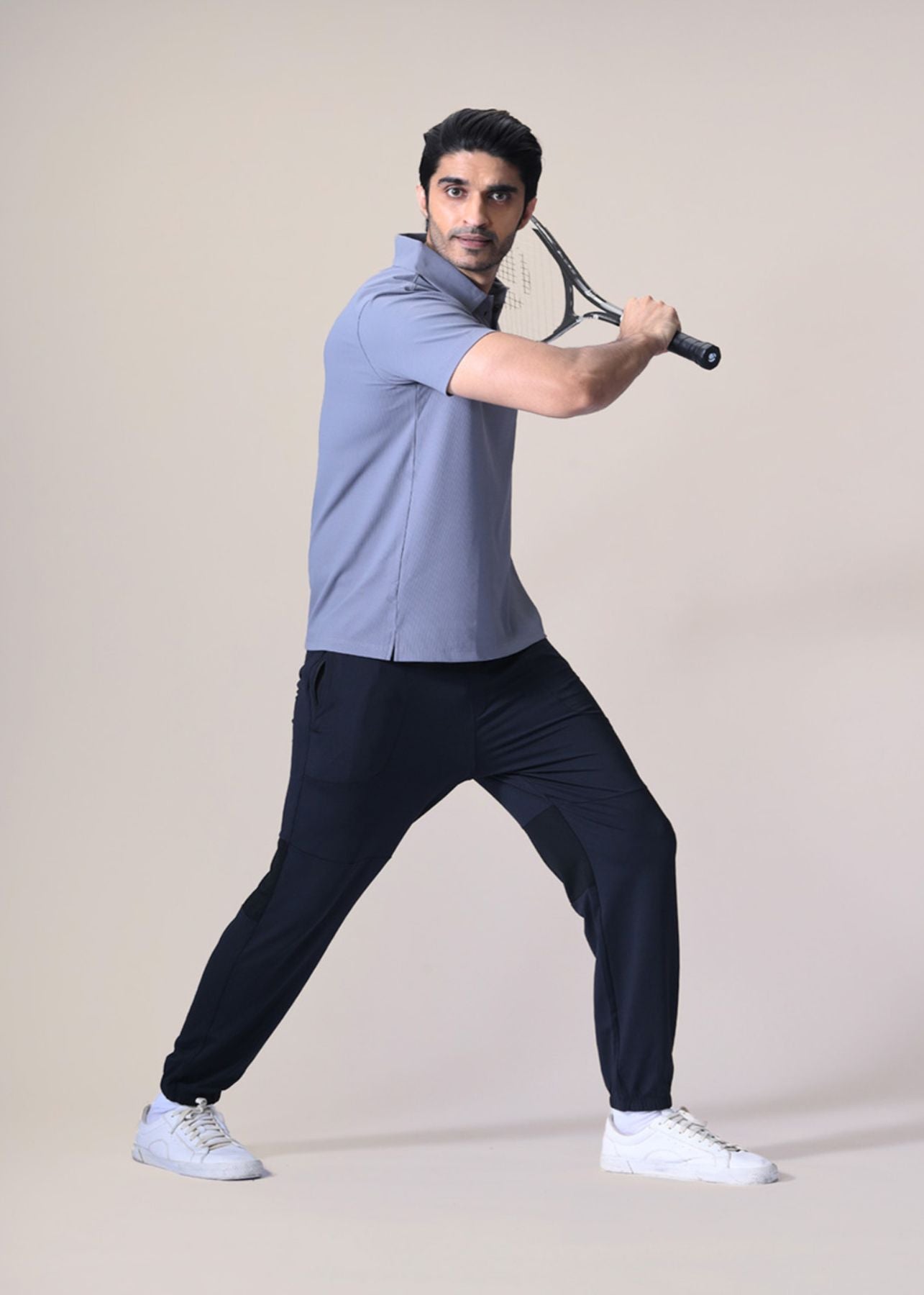 Men Active Polo Tshirt - Grey - 2