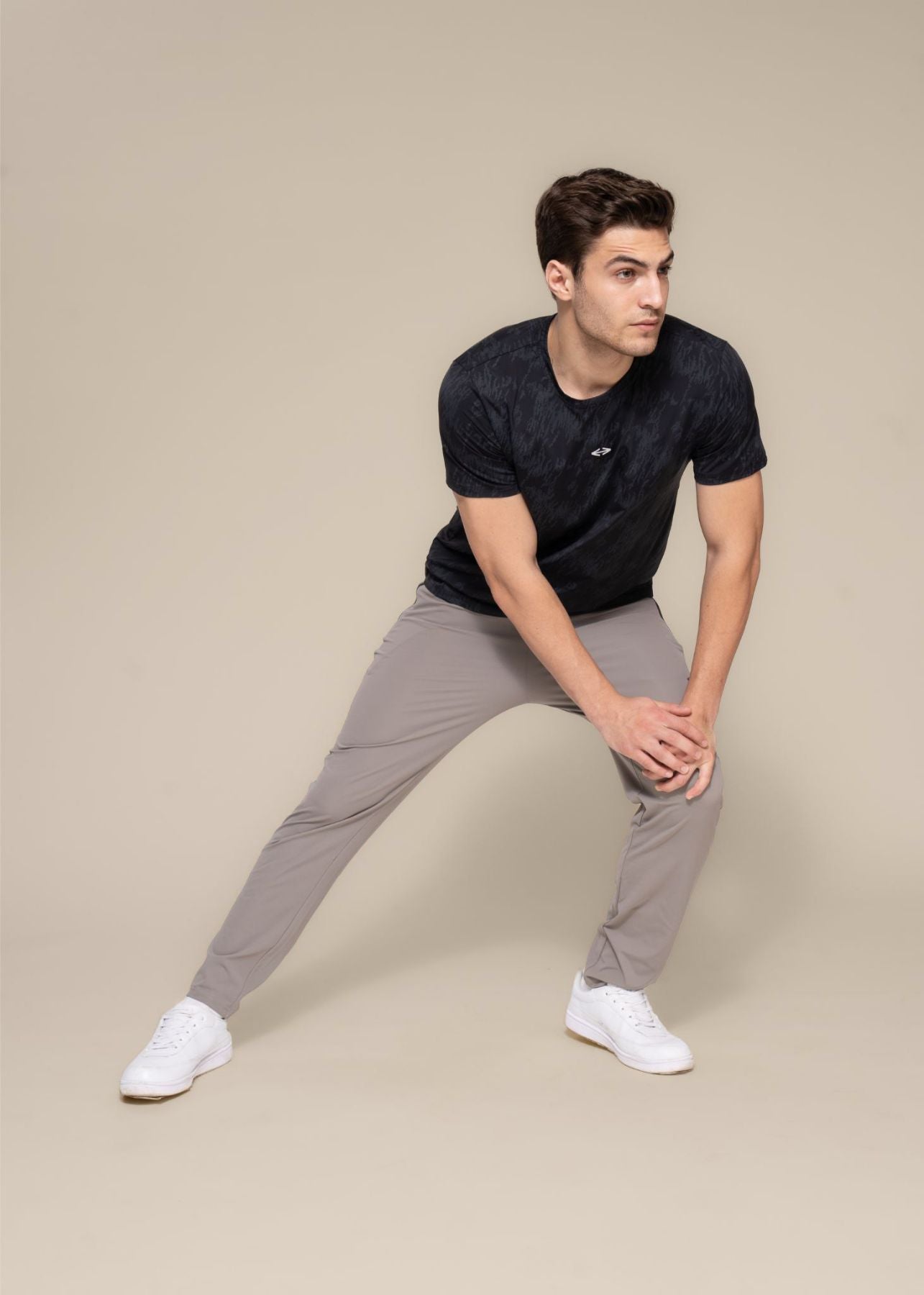 Men Slim Fit Tee Black - 2