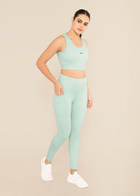 StrchFlex Workout Leggings - Mint Green - 2