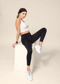StrchFlex Ankle length leggings - Black - 2