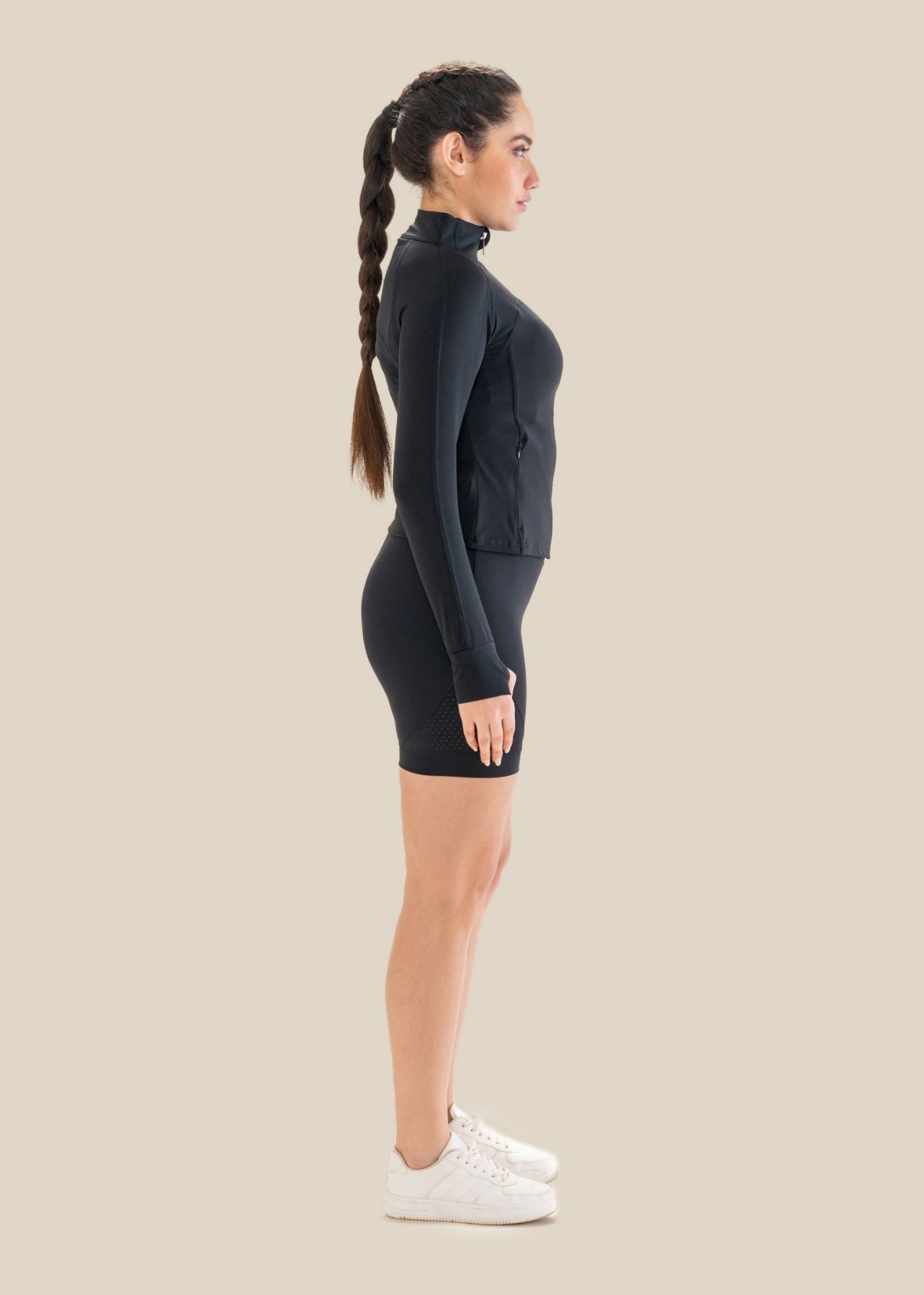 Curve define Jacket - Black