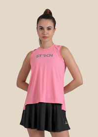 Strch Flex Tie-Back Tank - Pink - 4
