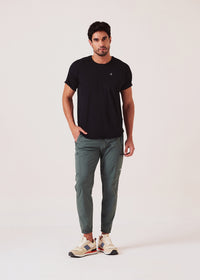 Men Cargo Gym Joggers - Green - 2