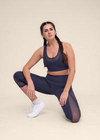 High Impact Breath-easy Sports bra - Dusty Blue - 2
