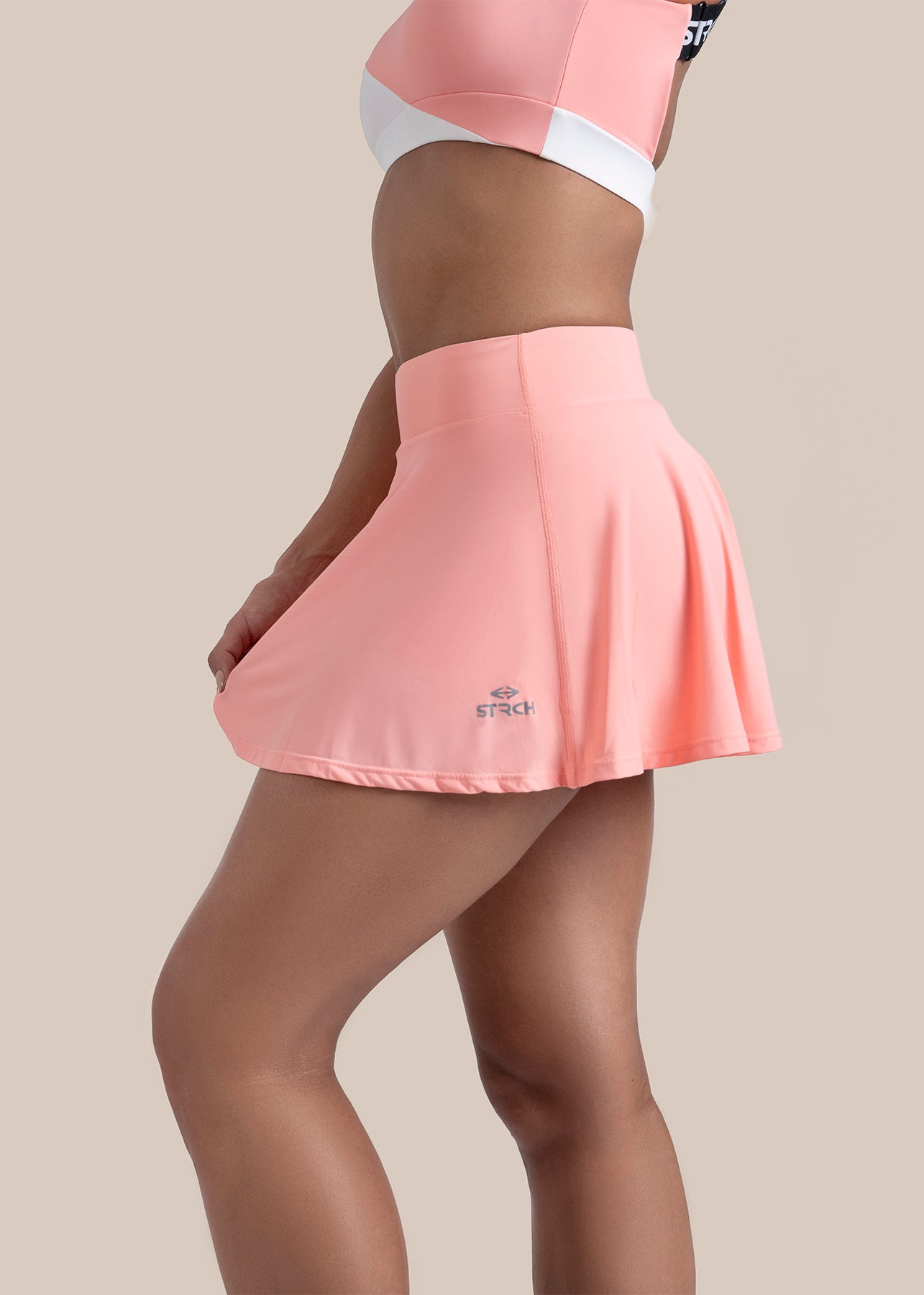 StrchFlex Compression Skort - Peach