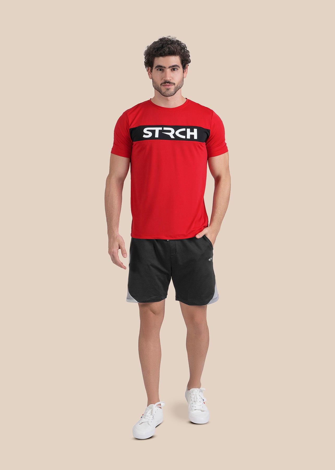Mens Performance Zip Shorts - Black