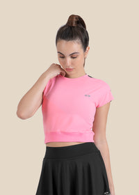 Gym core Cropped Tee - Pink - 2