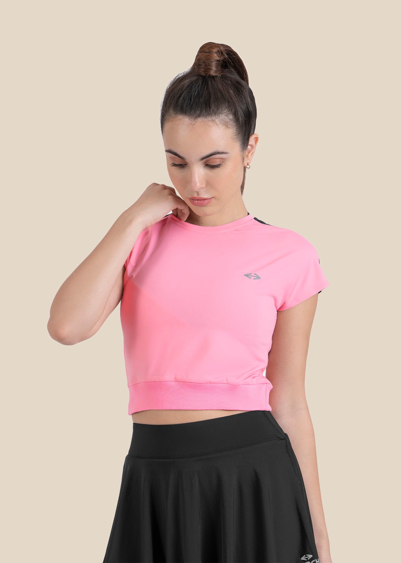 Gym core Cropped Tee - Pink - 2