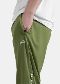 Men Straight Fit Track Pants Olive - 1