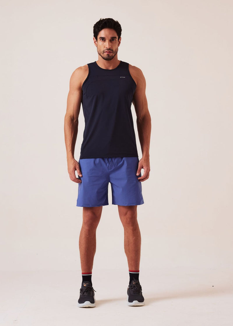 Men Regular Fit Gym Shorts - Slate Blue