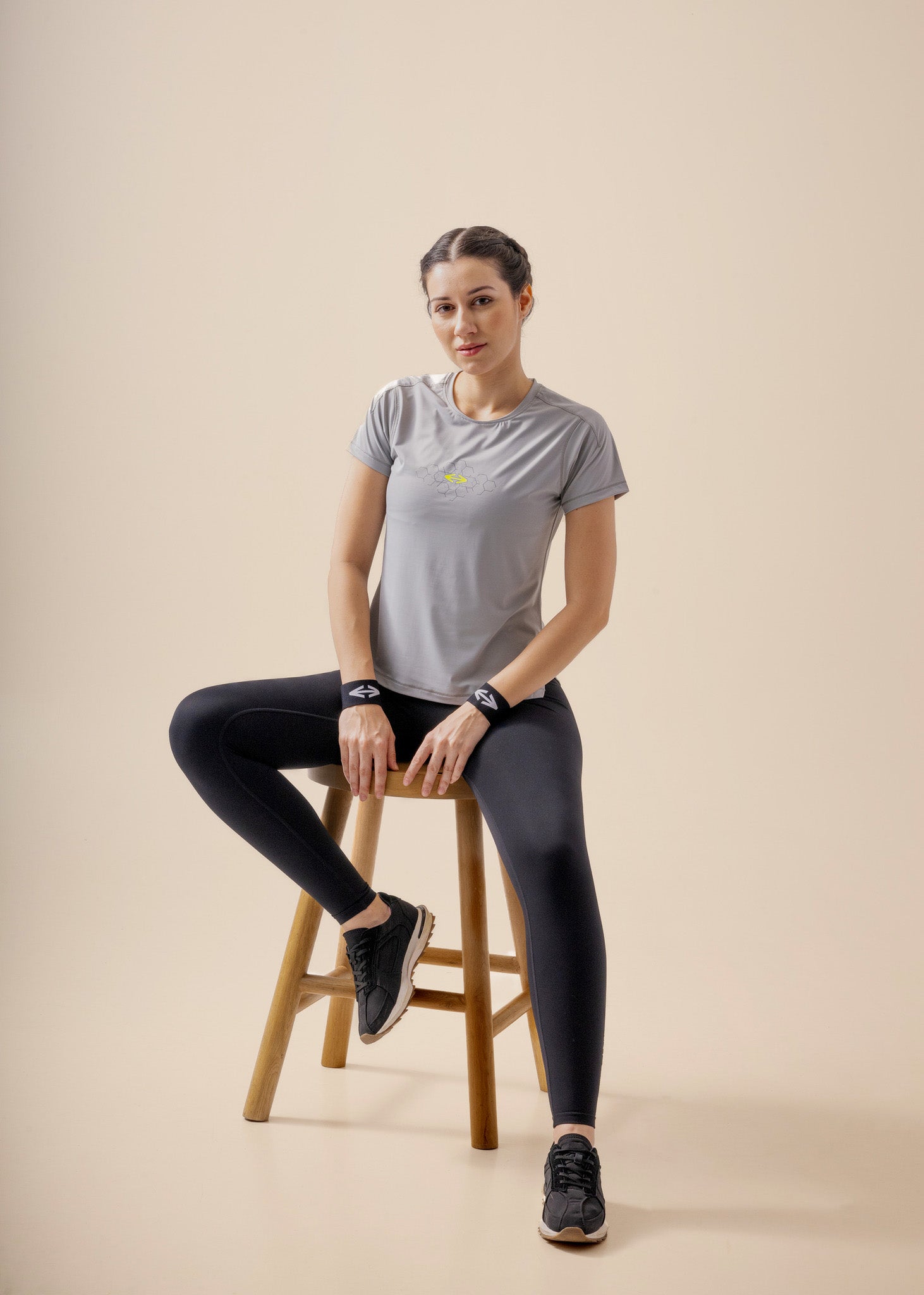 GrafeSTRCH Workout Tee - Grey - 1
