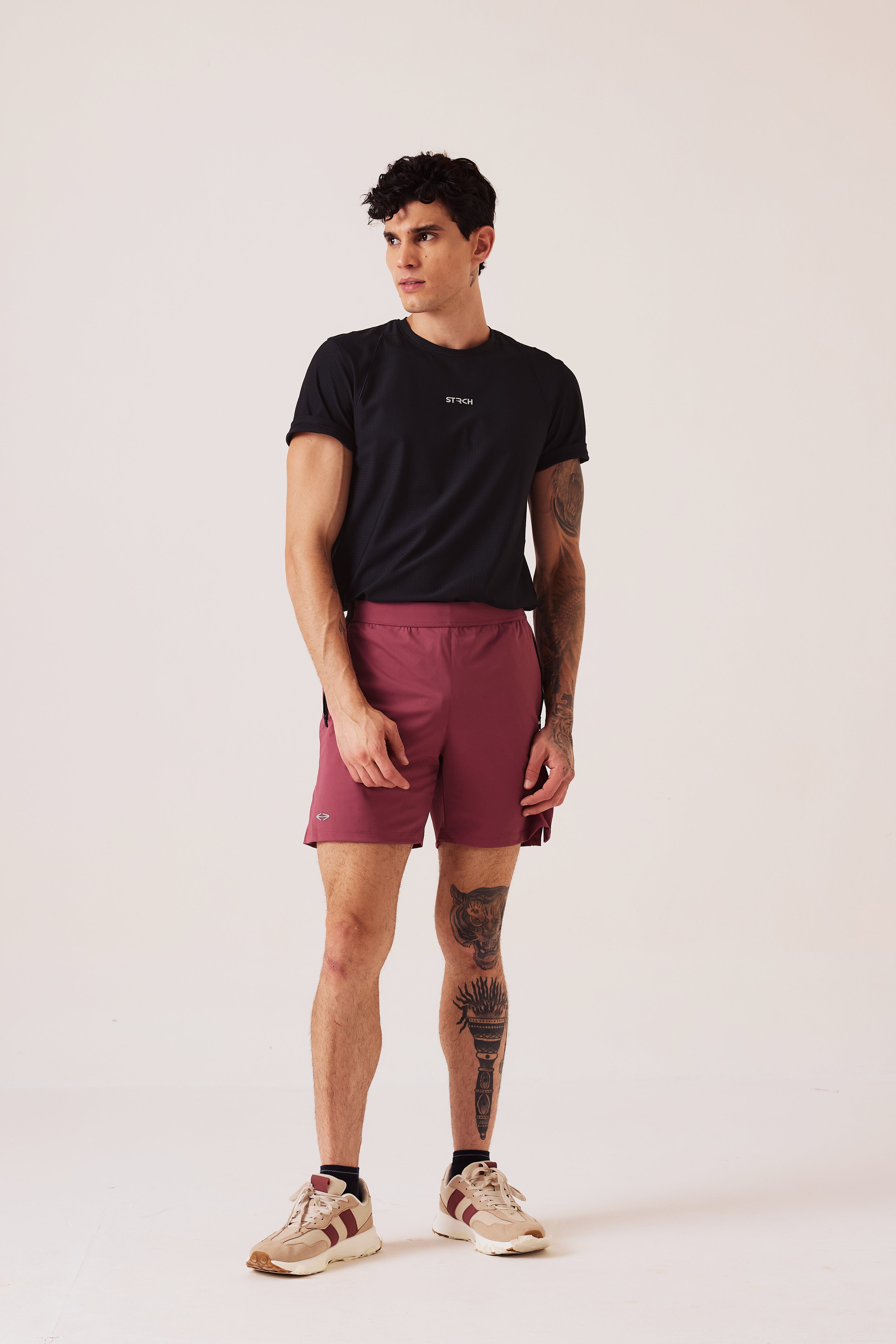 All-Day Workout Shorts - Mulberry