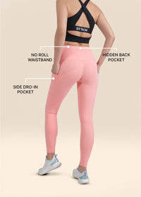 StrchFlex Training Leggings - Peach - 2
