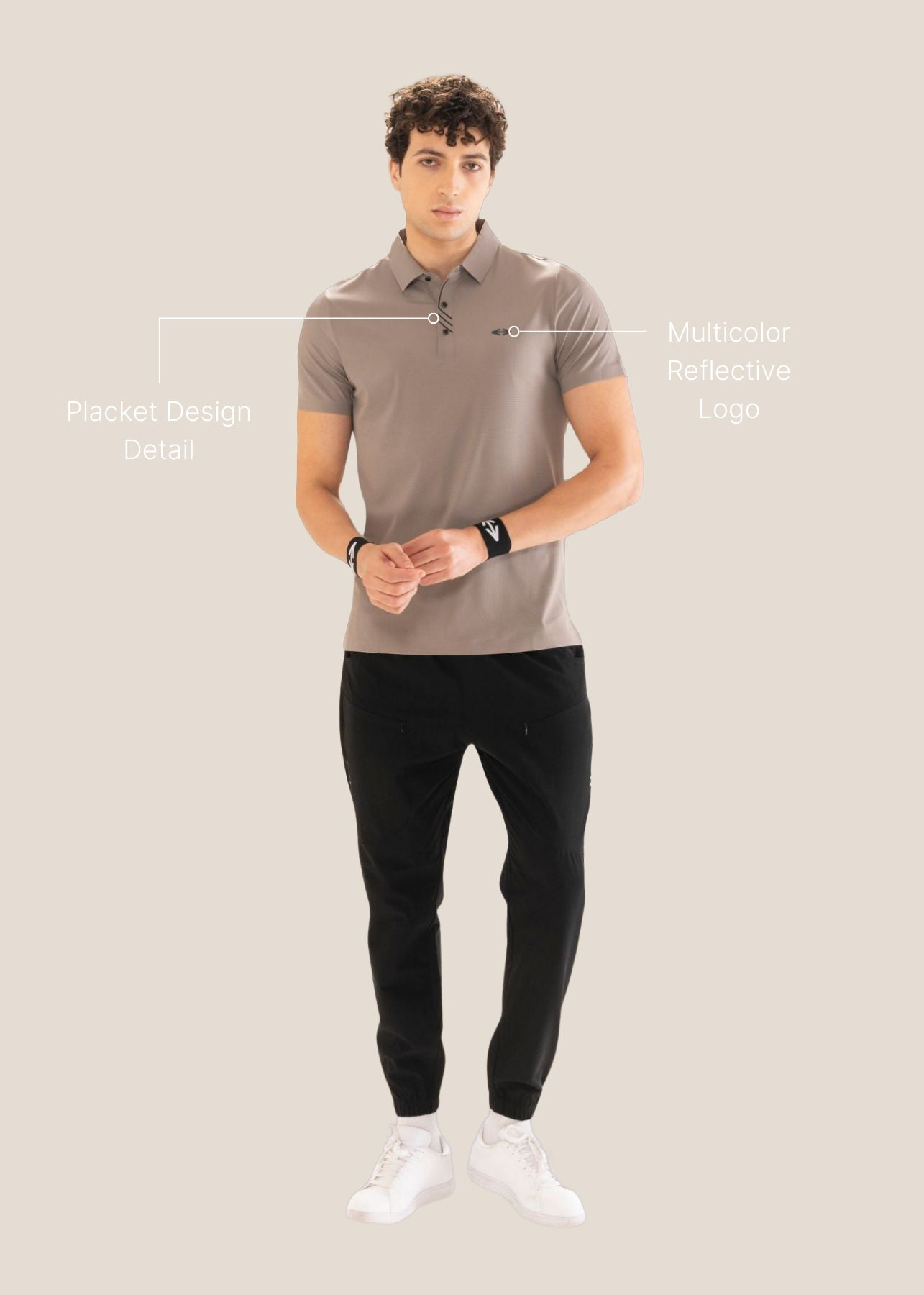 Men Bonded Polo Khakhi - 3
