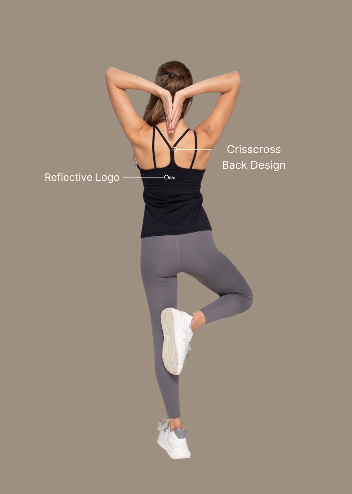 StrchFlex padded Tank top - Black - 3