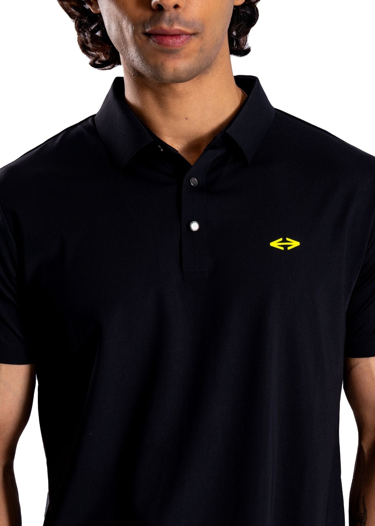 Men Slim Fit Polo Tshirt Black - 3