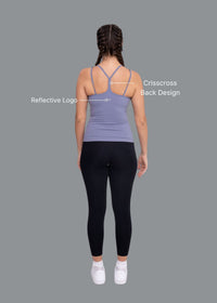 StrchFlex padded Tank top - Dusty Blue - 3